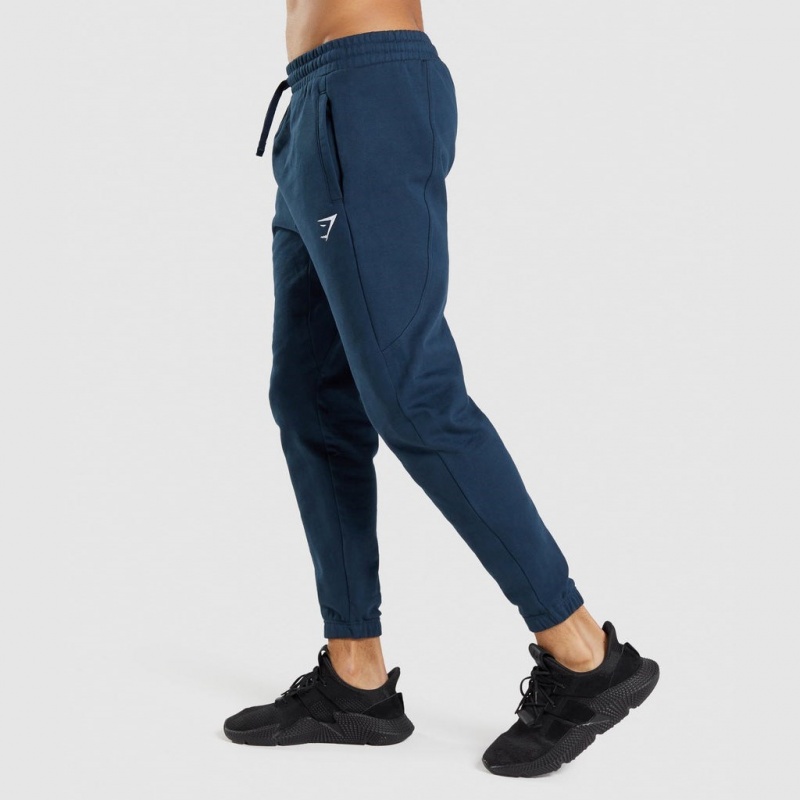 παντελονι jogger Gymshark Essential Oversized σκουρο μπλε | 765DWJBZK