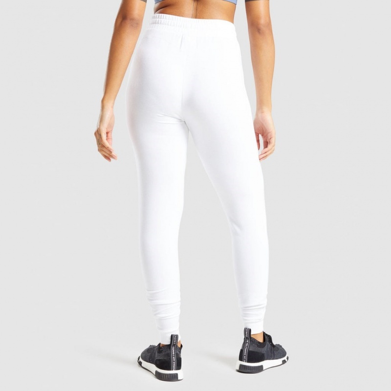 παντελονι jogger Gymshark Pippa Αθλητικά ασπρα | 572XMUHSA