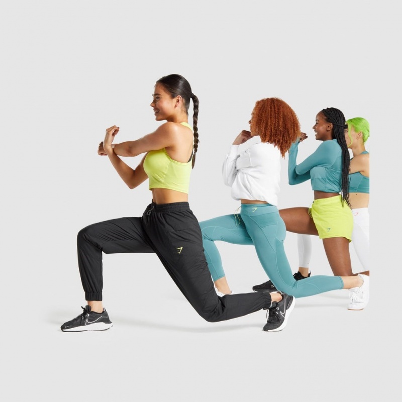παντελονι jogger Gymshark Pulse Woven μαυρα | 721OIUELK