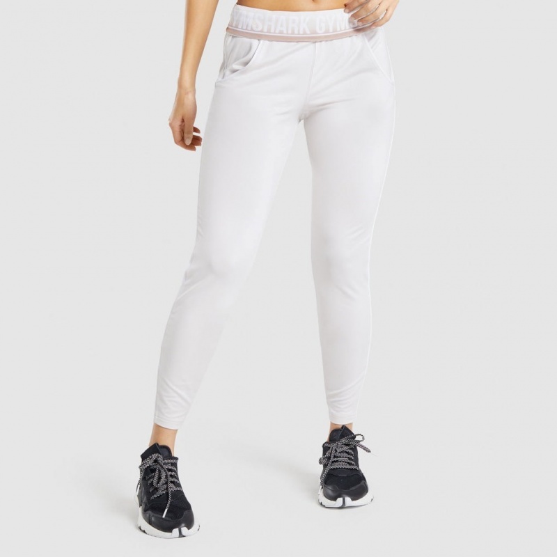 παντελονι jogger Gymshark Recess κρέμα | 032WMJBDR