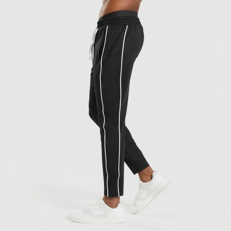 παντελονι jogger Gymshark Recess μαυρα ασπρα | 946LHWMBS