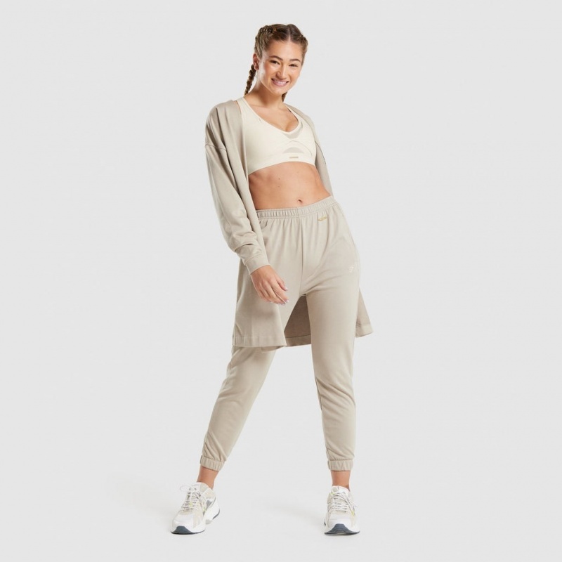 παντελονι jogger Gymshark Whitney Loose Mink | 162RIXEBF