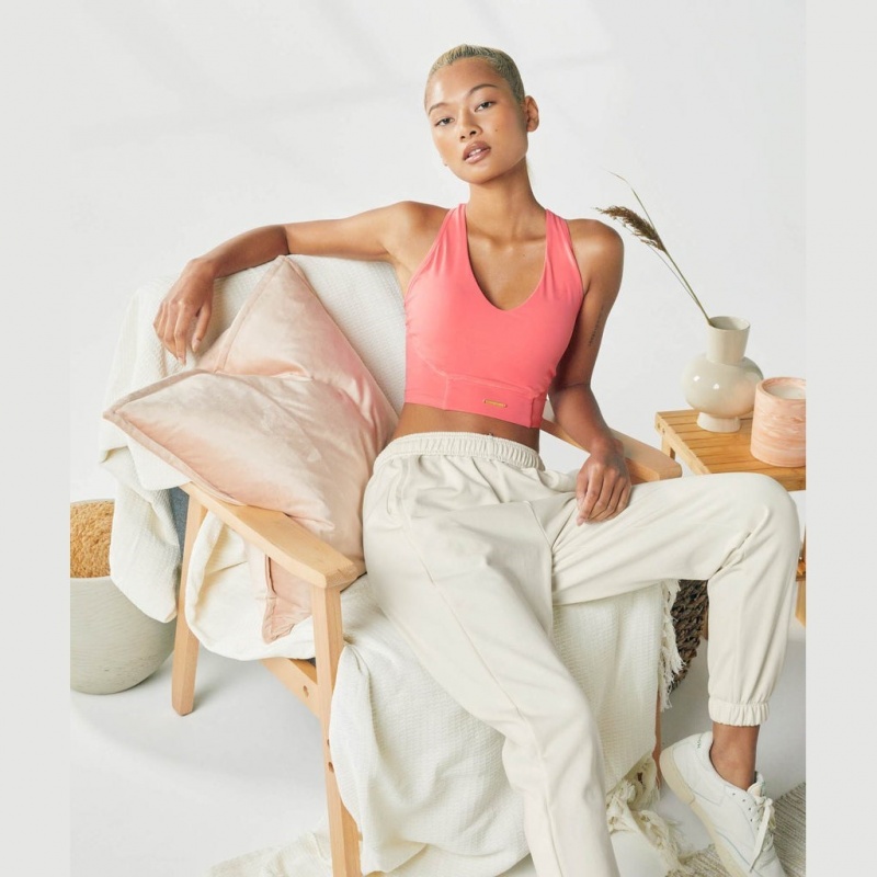 παντελονι jogger Gymshark Whitney Loose Unbleached | 572FZQBRJ