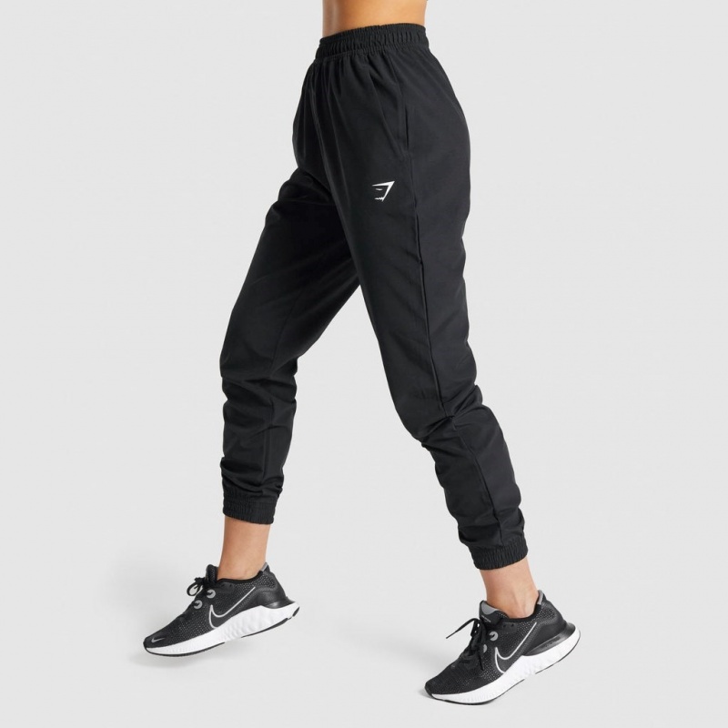 παντελονι jogger Gymshark Αθλητικά Woven μαυρα | 491NLYHIK