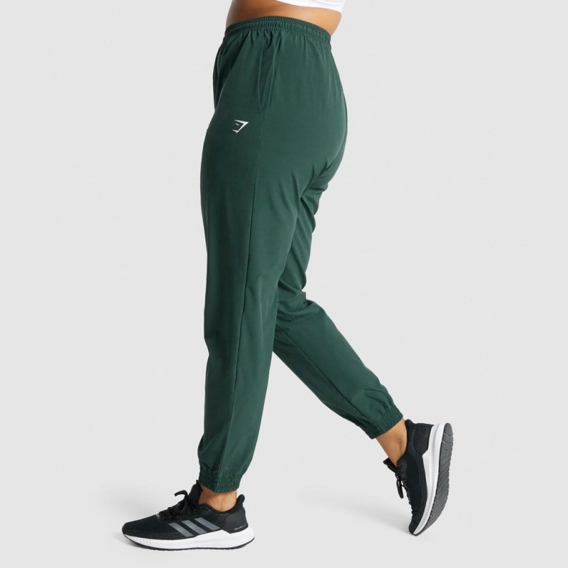 παντελονι jogger Gymshark Αθλητικά Woven σκούρο πρασινο | 204AGMYUK