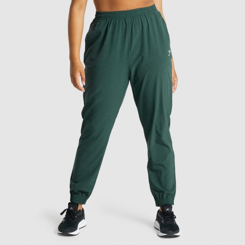 παντελονι jogger Gymshark Αθλητικά Woven σκούρο πρασινο | 204AGMYUK