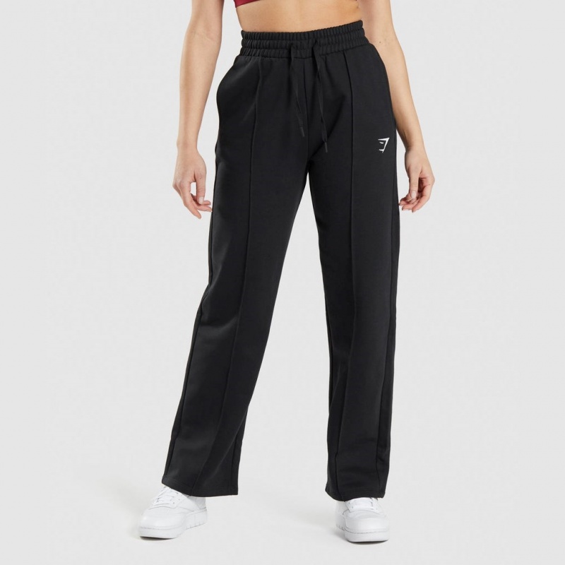 παντελονι jogger Gymshark Αθλητικά Ευθεία Leg μαυρα | 859JWSXFG